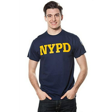 Nypd Adult Navy Tee with White Print